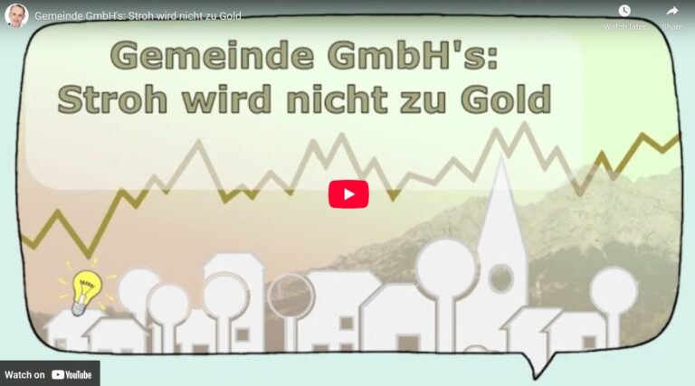 Gemeinde GmbH’s: Stroh wird nicht zu Gold